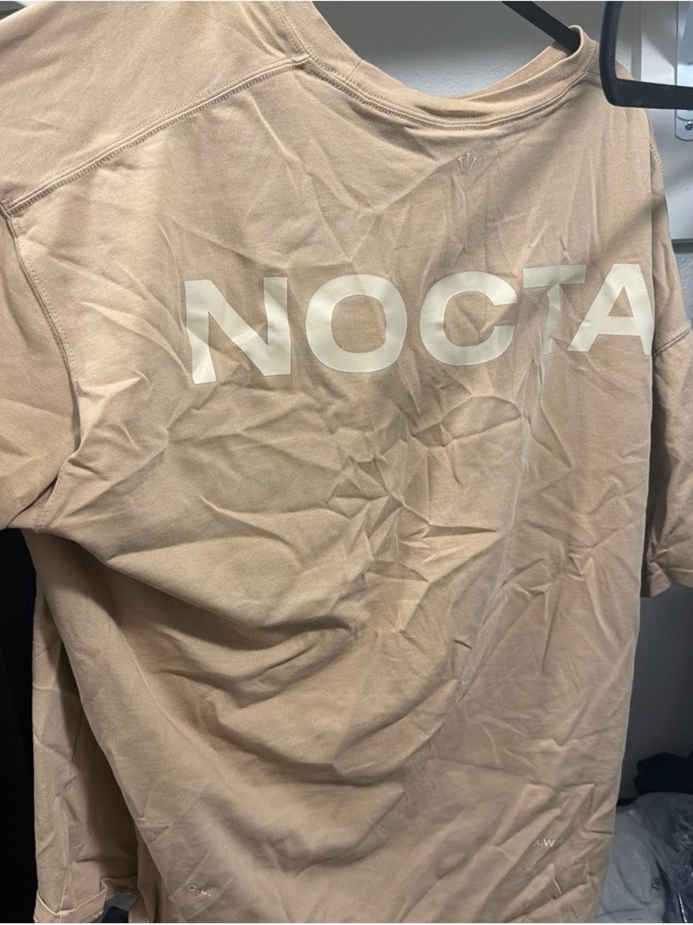 Men's Short Sleeve Logo T-Shirt in Tan